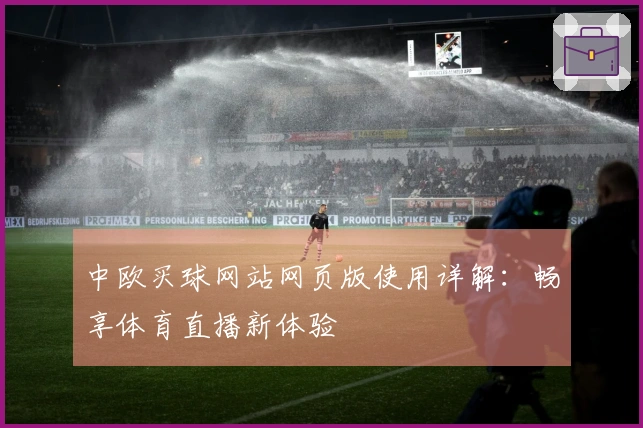中欧买球网站网页版使用详解：畅享体育直播新体验